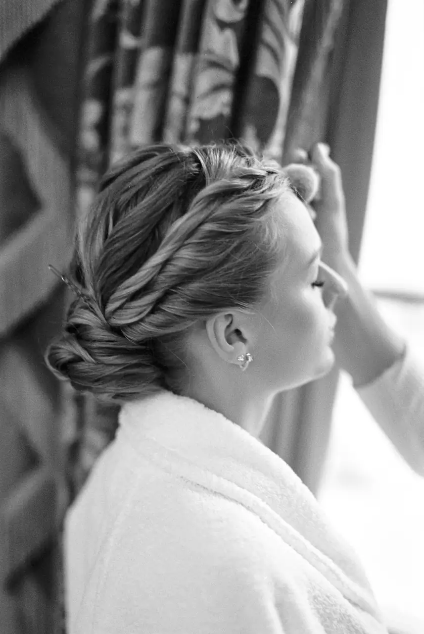 Braut Make-up Vorbereitung